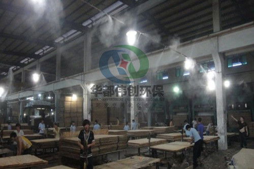 喷雾降温系统对工厂车间实现环保