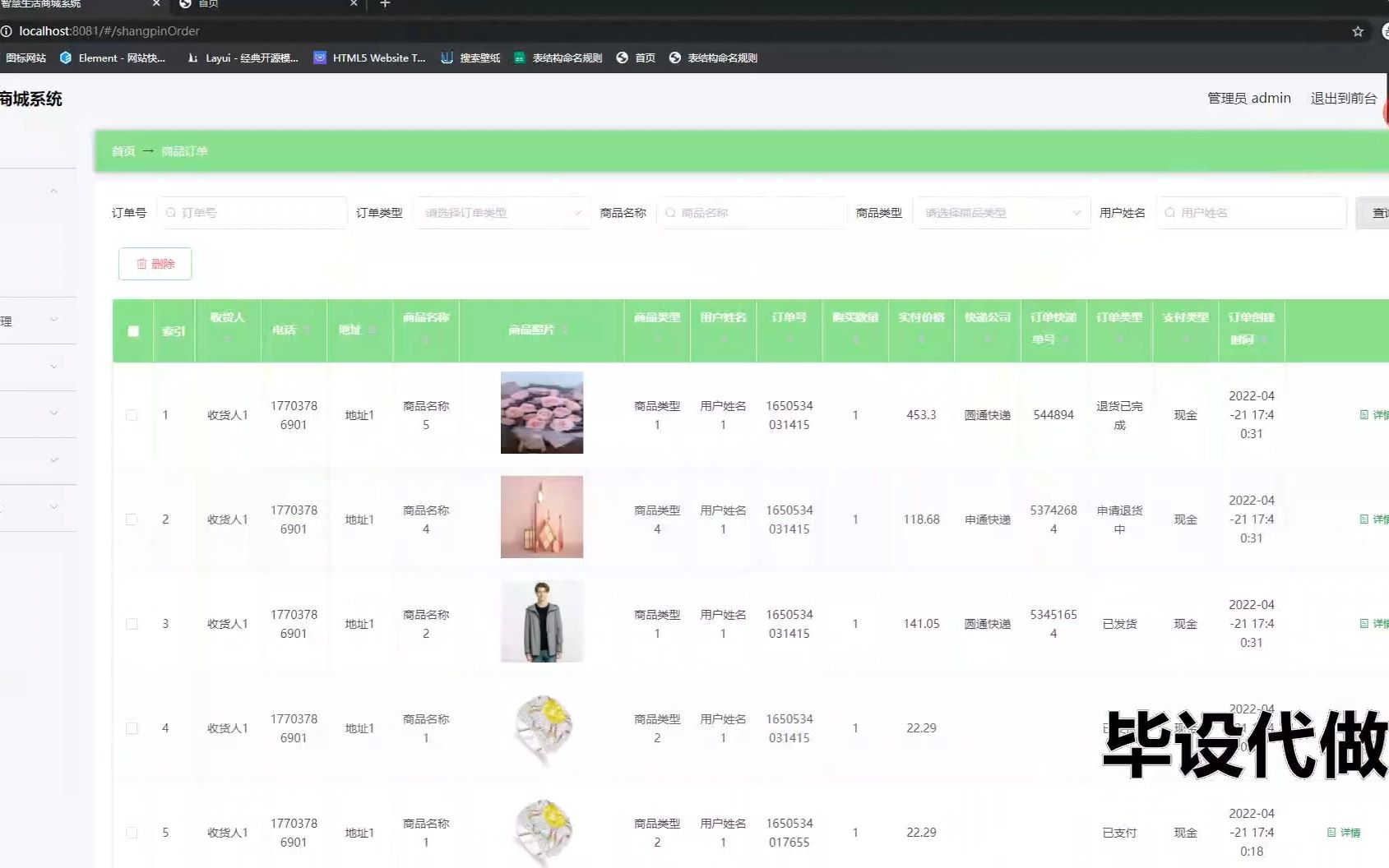SpringBoot+VUE日常生活商城购物系统设计与实现